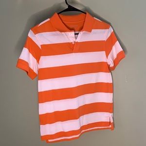 Nice Orange & white collared shirt